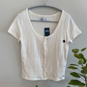 Hollister button front top
